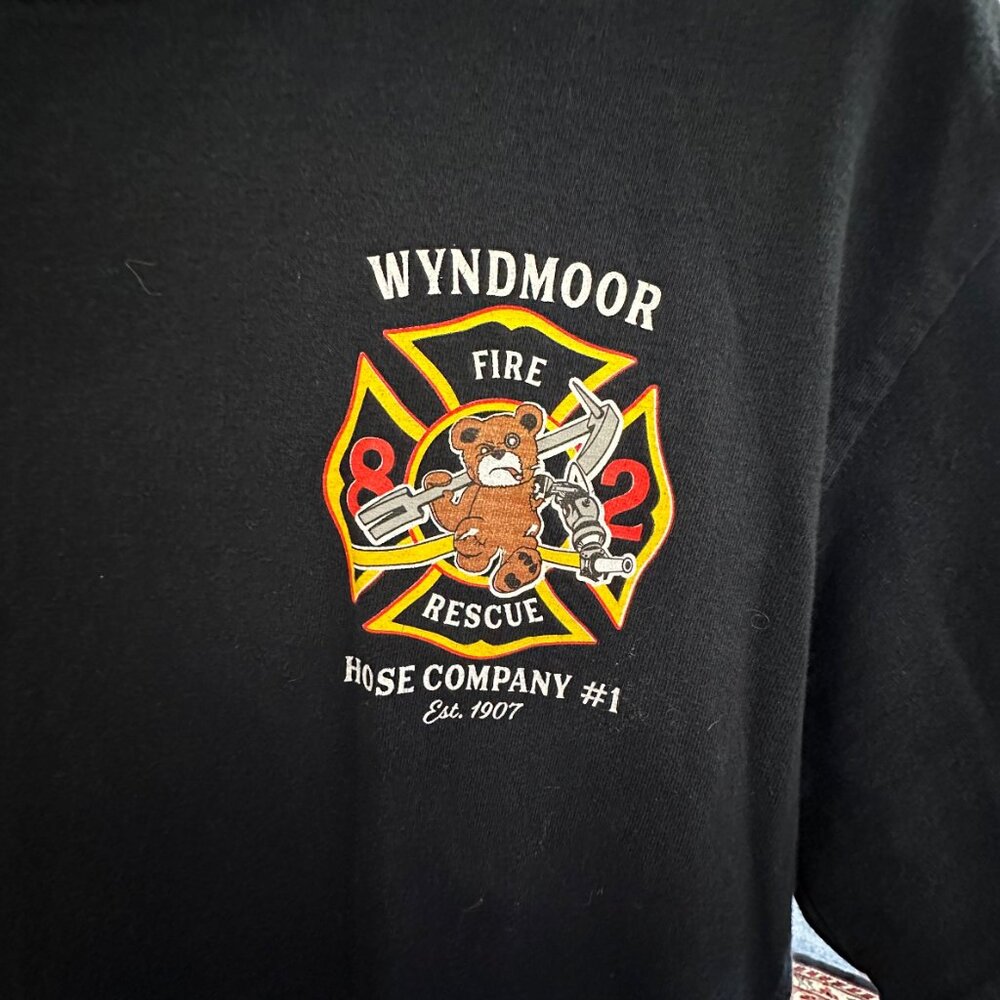 Wyndmoor Fire Department Tee WFD Size Medium Short Sleeve Tee